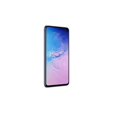 SAMSUNG Galaxy S10e (128GB, 6GB) 5.8" AMOLED, Snapdragon 855, 4G LTE Fully Unlocked (AT&T, Verizon, T-Mobile, GoogleFi) G970U (Fast Car Charger Bundle, Prism Blue) (Renewed)