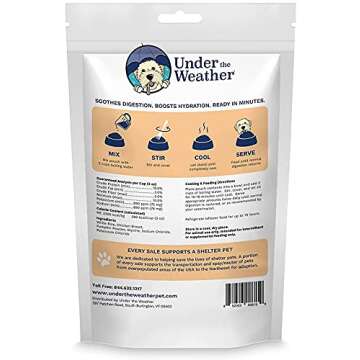 Under the Weather Bland Diet for Dogs | Easy to Digest for Sick Dogs |Always Be Ready | Contains Electrolytes - All Natural Freeze Dried 100% Human Grade Meats | 2 Pack - Rice, Chicken & Pumpkin - 6oz