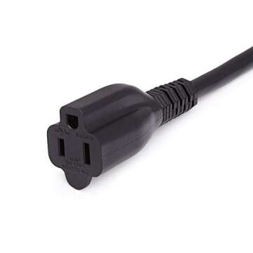 3ft Amazon Basics Power Extension Cord - 13 Amps