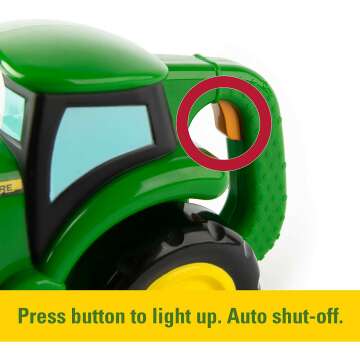 John Deere Johnny Tractor Toy and Flashlight for Kids