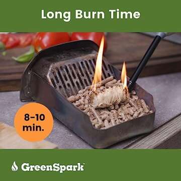 GreenSpark Friendly Fire Starter, 70 Count, 100% All-Natural, 8-10 Min. Burn, Fireplace, Campfire, Fire Pit, Grill, BBQ Smoker, Wood & Pellet Stove, Indoor & Outdoor, All-Weather, Super Fast Lighting