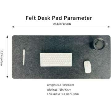 Large Felt Desk Pad