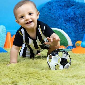 Fun Grippin' Goals Rattle Soccer Ball for Babies