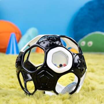 Fun Grippin' Goals Rattle Soccer Ball for Babies