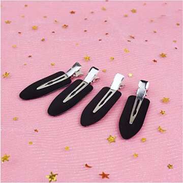 8 pieces No Bend Hair Clips for unisex, No Crease Hair Clips for Hair Styling and Makeup Application