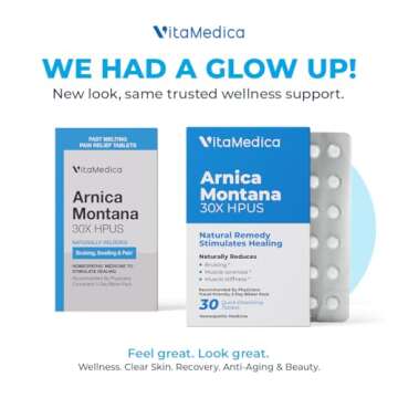 Arnica Montana 30X HPUS, Clinical Grade, Quick Dissolve Tablets, Five-Day Recovery Pack for Pain and Bruise Relief After Surgery or Injury, Natural Healing, Gentle on the Stomach - 30 Count