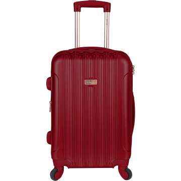 Kensie Carmine Red Carry-On Luggage