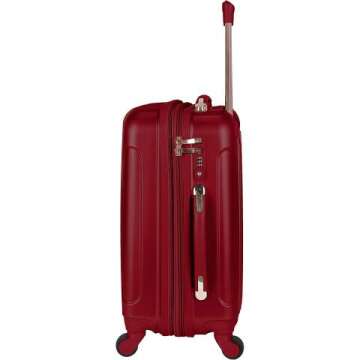 Kensie Carmine Red Carry-On Luggage