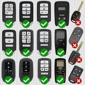 Key Fob Replacement Batteries for Honda (CRV Civic Accord Pilot Odyssey HRV Fit Passport Ridgeline Crosstour Insight Clarity CRZ) Smart Remote (Pack of 2) (Check Fitment Guide)