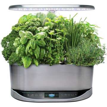 AeroGarden Bounty Elite - Smart Indoor Garden with WiFi & LED Light