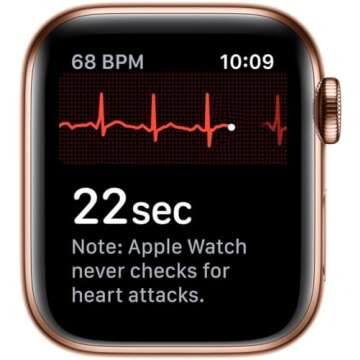 Apple Watch Series 4 (GPS + Cellular, 44MM) - Gold Stainless Steel Case with Pink Sand Sport Band (Renewed)