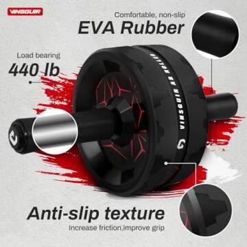 Vinsguir Ab Roller Wheel for Core Strength and Fitness