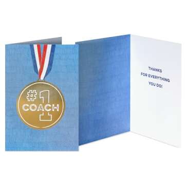 Thank You Cards for Coaches - 8 Count Set