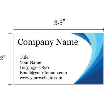 Custom Ocean Blue Business Cards - 300GSM Quality