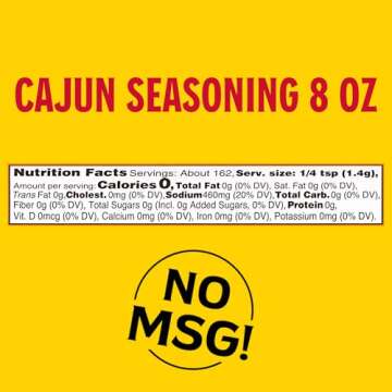 Louisiana Fish Fry Cajun Seasoning - Flavorful All-Purpose Seasoning 8 oz. (Pack of 2) - Perfectly Spiced for Meat, Fish, Vegetables, Soups, Salads, and More - Ideal for Grilling, Roasting, and Sauteing Your Favorite Dishes