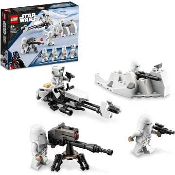 Lego Star Wars Snowtrooper Battle Pack 75320 Set, Building Toy with 4 Figures, Blasters and Speeder Bike, Gift Idea for Grandchildren, Kids, Boys and Girls Ages 6 and Up