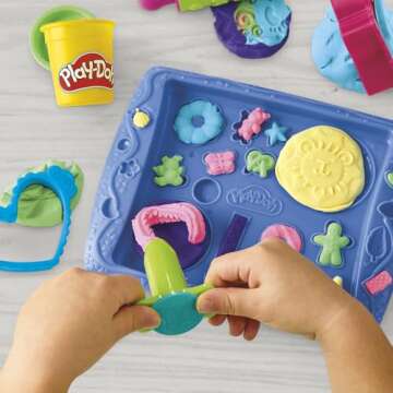 Play-Doh Kitchen Creations Cookie Creations Playset, Kids Arts & Crafts Set, Preschool Play Food Toys, for Girls & Boys, Ages 3+ (Amazon Exclusive)