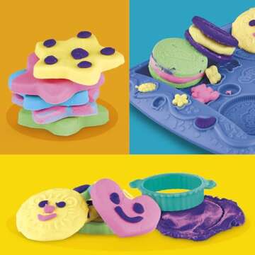 Play-Doh Kitchen Creations Cookie Creations Playset, Kids Arts & Crafts Set, Preschool Play Food Toys, for Girls & Boys, Ages 3+ (Amazon Exclusive)