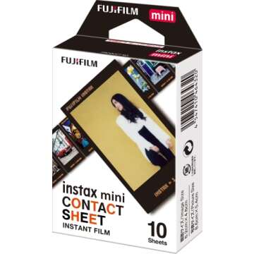 FUJIFILM Instax Mini Contact Sheet Film - 10 Exposures