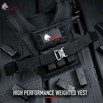 WOLF TACTICAL Weighted Training Vest - Weighted Vest Men Strength Training Weight Vests Workout Vest Weight Vest for Men