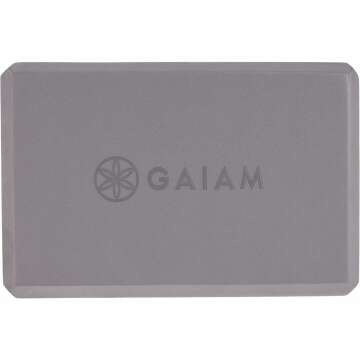 Gaiam Essentials Yoga Block (Set Of 2) – Supportive, Soft Non-Slip Foam Surface For Yoga, Pilates, Meditation