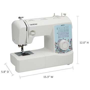 Brother Sewing and Quilting Machine, XR3774, 37 Built-in Stitches, Wide Table, 8 Included Sewing Feet