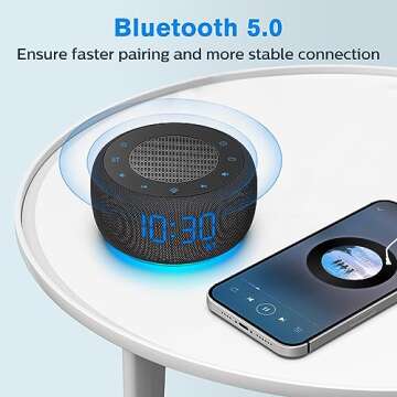 BUFFBEE Bluetooth Alarm Clock with FM Radio