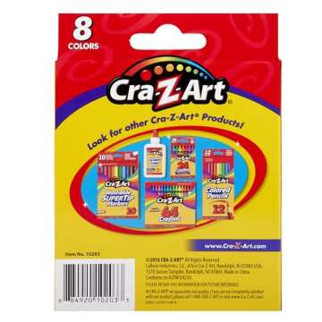 Cra-Z-Art Jumbo Crayons 8 Pack - Creative Fun