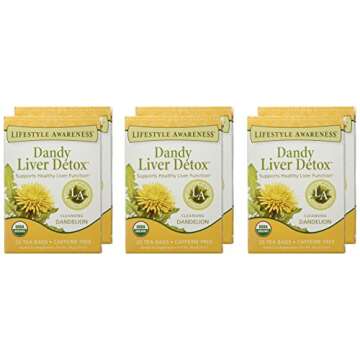 Lifestyle Awareness Teas, Caffeine Free Dandy Liver Detox Tea, 20 Count