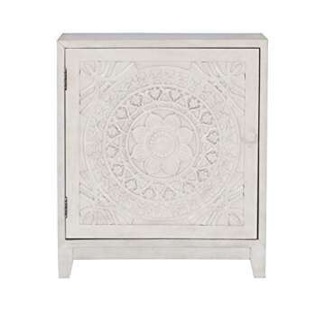 Powell Furniture Grace, Antique White Cabinet,