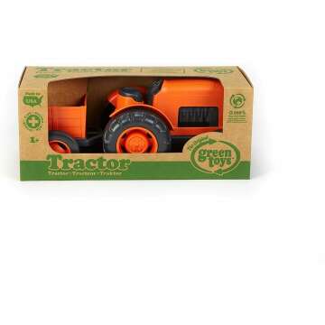 Green Toys Orange Tractor Vehicle - Eco-Friendly Fun