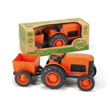 Green Toys Orange Tractor Vehicle - Eco-Friendly Fun