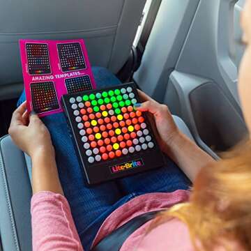 Lite-Brite Touch - Create, Play and Animate - Light Up Portable Stem Sensory Learning Toy, Creative Art Stem Toy for Girls, Boys, Unisex, Toddler, Holiday, Birthday, Gift, Ages 6+