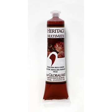 Jansen Art Studio Heritage MultiMedia Acrylic (2.5 oz, English Red Oxide)