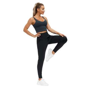 THE GYM PEOPLE Women's Joggers Pants Lightweight Athletic Leggings Tapered Lounge Pants for Workout, Yoga, Running