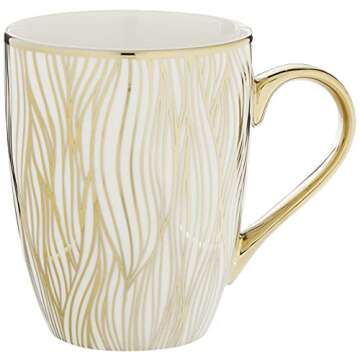 Matrix Gold-Plated Coffee Mug Set - Luxury Design