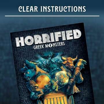 Ravensburger Horrified: Greek Monsters - Cooperative Strategy Board Game | for Ages 10 and Up | Unleash Mythical Creatures | Engaging Family Game Night Entertainment