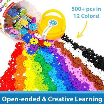 500 Piece Brain Flakes Building Set for Kids STEM Toy