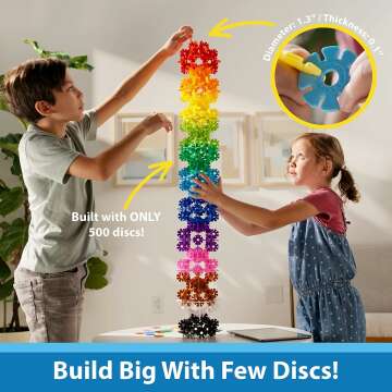 500 Piece Brain Flakes Building Set for Kids STEM Toy