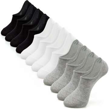 IDEGG No Show Socks Womens and Men Low Cut Ankle Short Anti-slid Athletic Running Novelty Casual Invisible Liner Socks