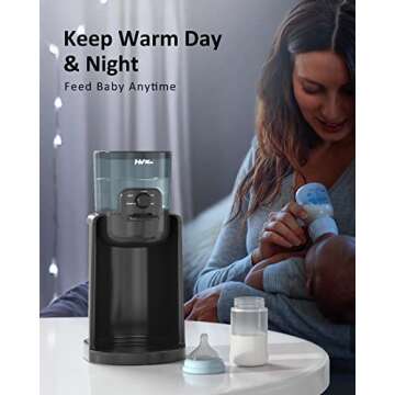 HEYVALUE Baby Bottle Warmer for Effortless Feeding