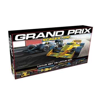 Scalextric Grand Prix 1980's Lotus 98T vs Lotus 99T 1:32 Slot Car Race Track Set C1432T