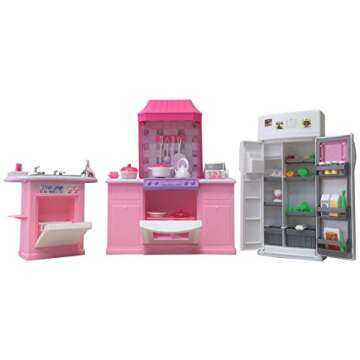 Gloria Dollhouse Furniture - Deluxe Kitchen Play Set