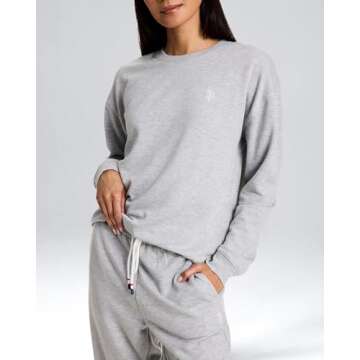 U.S. Polo Assn. Women’s Lounge Set - Grey Heather