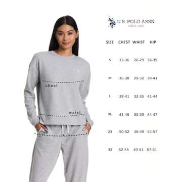 U.S. Polo Assn. Women’s Lounge Set - Grey Heather