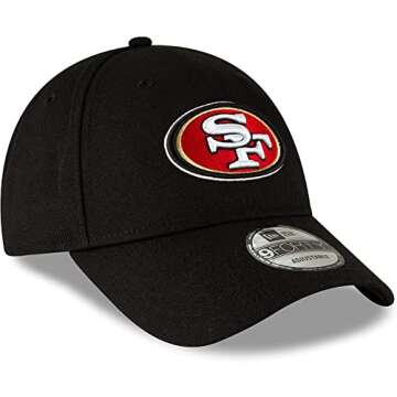 New Era NFL The League 9FORTY Adjustable Hat Cap One Size Fits All (San Francisco 49ers Black)