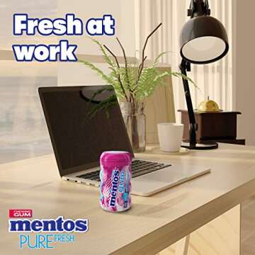 Mentos Pure Fresh Sugar-Free Bubble Gum, 50 Count