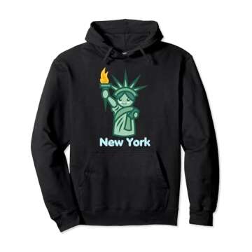 New York City Statue of Liberty, NYC lover, I love NY Pullover Hoodie