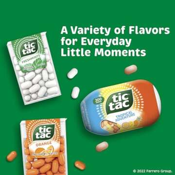 Tic Tac Freshmint Breath Mints, Bulk 12 Pack, On-The-Go Refreshment, 1 oz Each