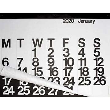 Stendig 2022 Wall, Office & Home Calendar, Authentic Original Design of Massimo Vignelli